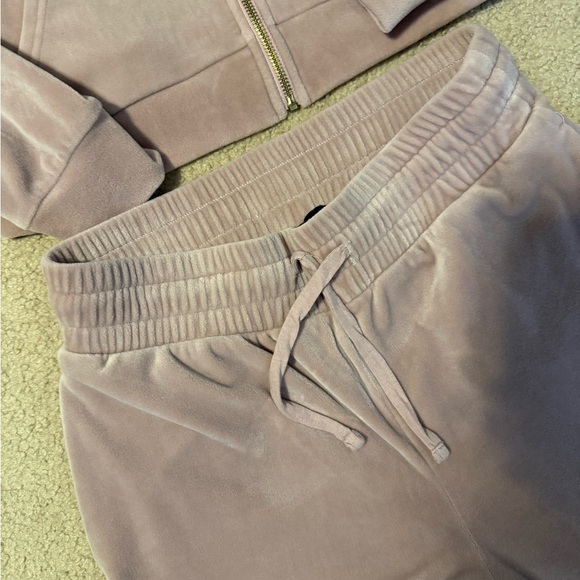 Express Blush Pink Velour Tracksuit Small - Picture 5 of 6